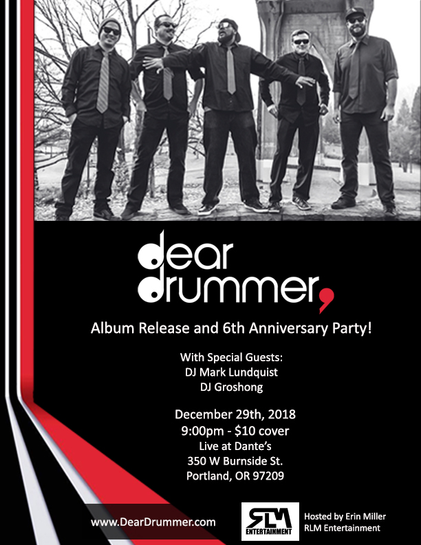 Dear Drummer past show poster
